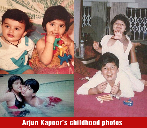 Arjun Kapoor in his childhood